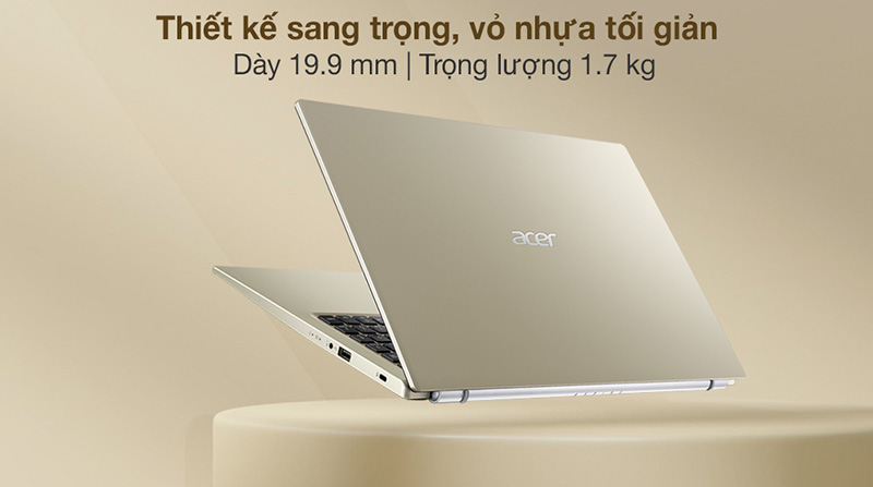 Thiết kế laptop Acer Aspire 3 A315 58G 56HC i5 