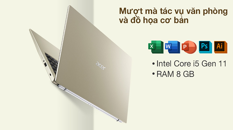 Intel Core i5 Gen 11 trên laptop Acer Aspire 3