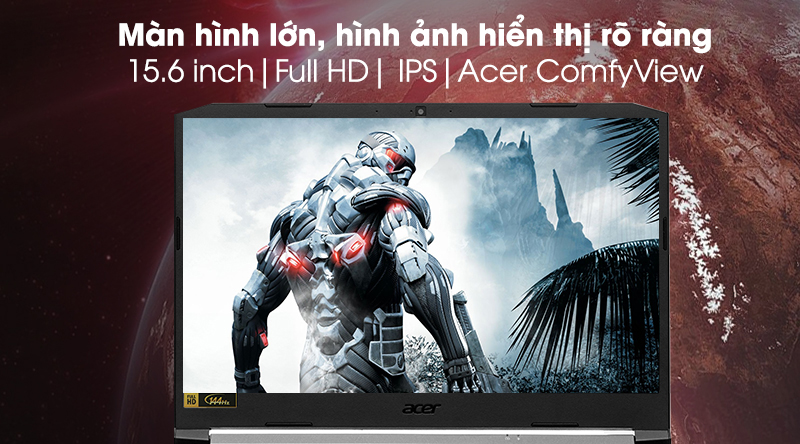 Công nghệ Acer ComfyView giúp hình ảnh hiển thị rõ nét