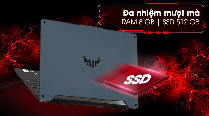 Ổ cứng SSD 512 GB MVMe PCLe giúp khởi động máy nhanh hơn
